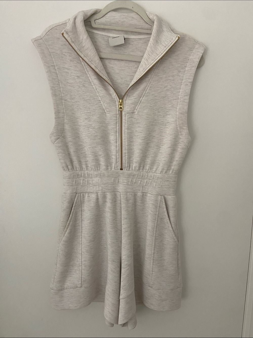 Varley Linvale Playsuit in Ivory Marl - Picture 4 of 16